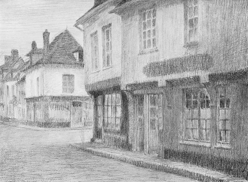 Detail of A Street in Beauvais by Anonymous