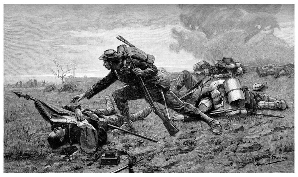 Detail of Sergeant Tanviray at Loigny by Dormoy