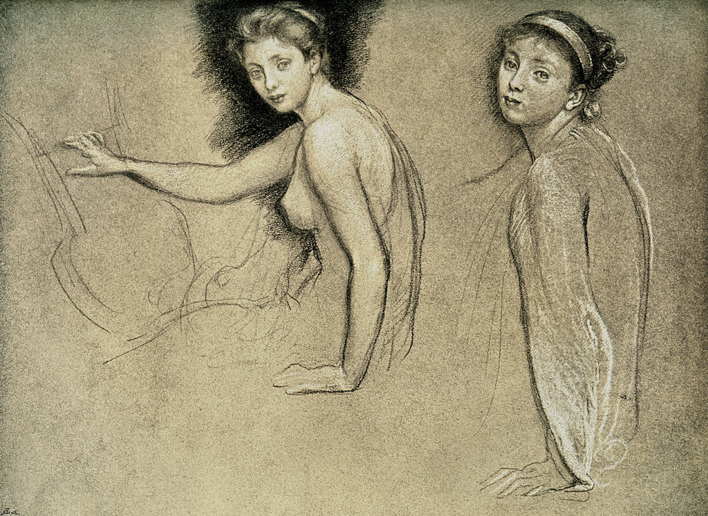 Detail of Study by Anonymous