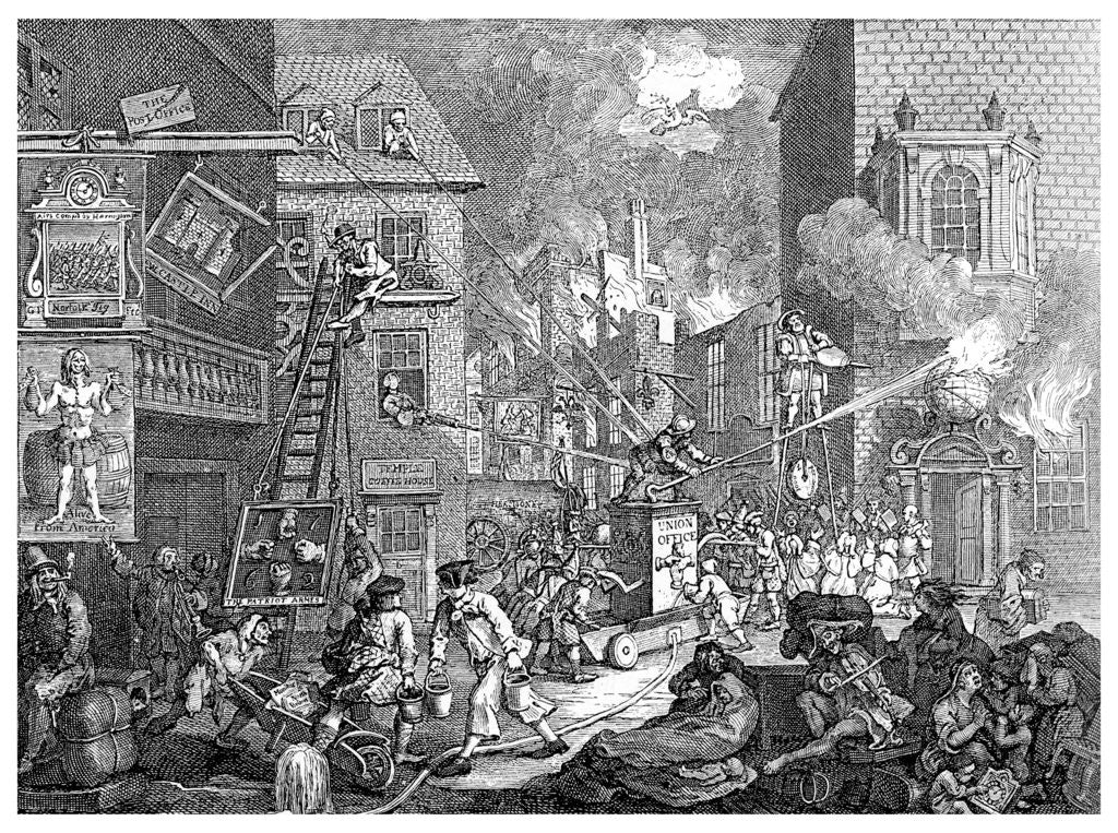 Detail of The Times, plate I by Anonymous