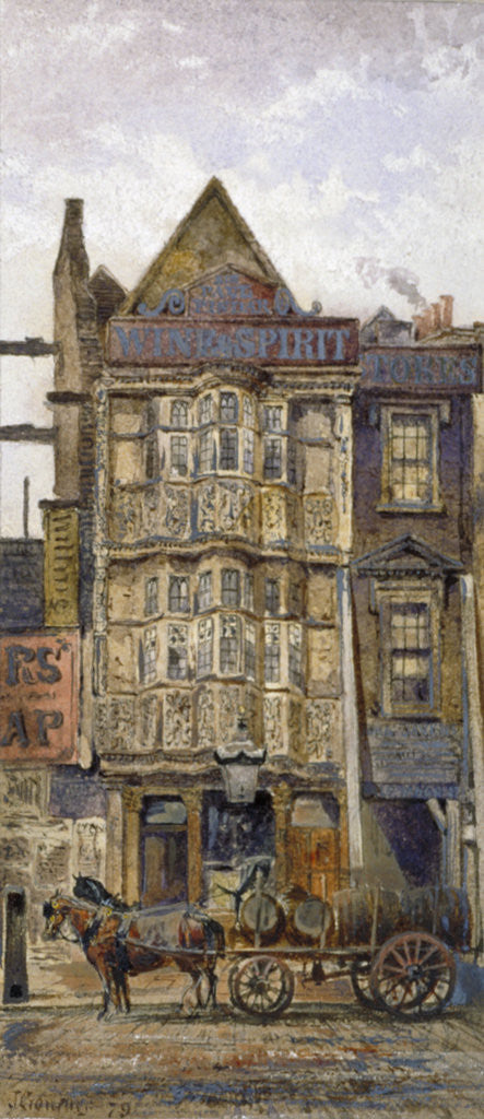 Detail of Sir Paul Pindar's House, Bishopsgate, City of London by John Crowther