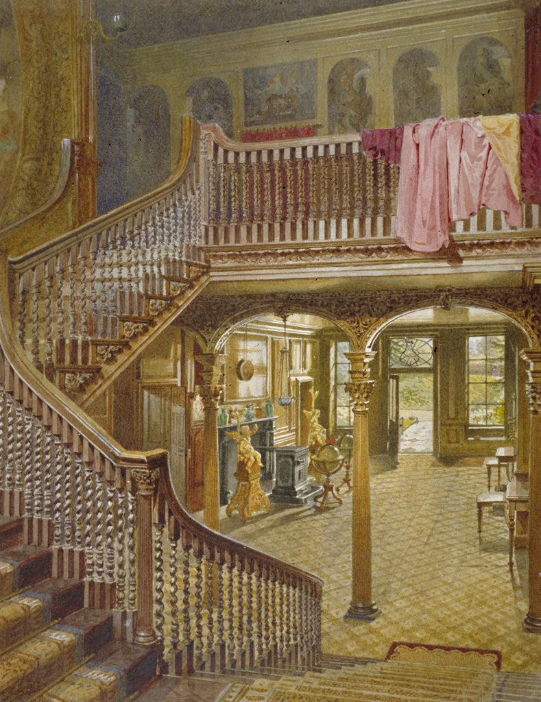 Detail of Staircase at Wandsworth Manor House, St John's Hill, Wandsworth, London by John Crowther