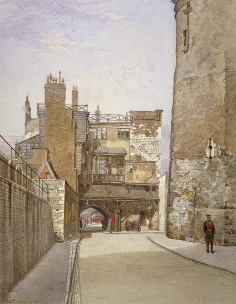Detail of Tower of London, Stepney, London by John Crowther