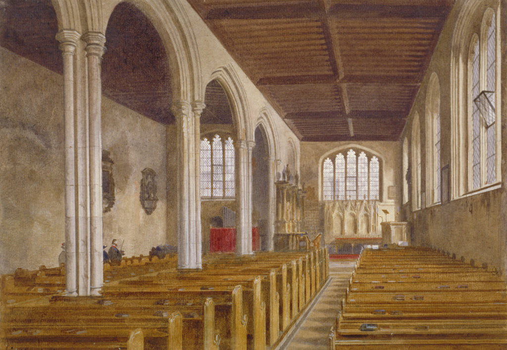 Interior view of the Chapel of St Peter ad Vincula, Tower of London, Stepney, London by John Crowther