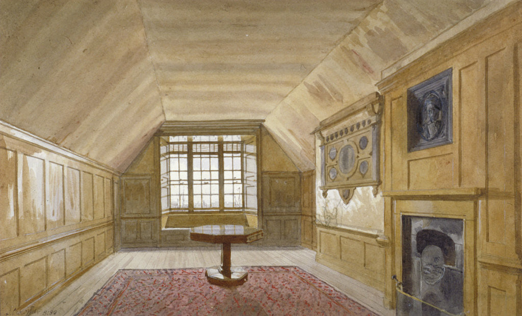 Detail of Interior of the Council Chamber in the White Tower, Tower of London, Stepney, London by John Crowther