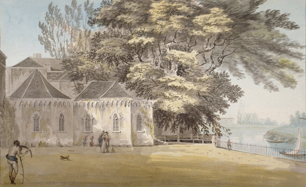 Detail of Isleworth, Middlesex by John Claude Nattes