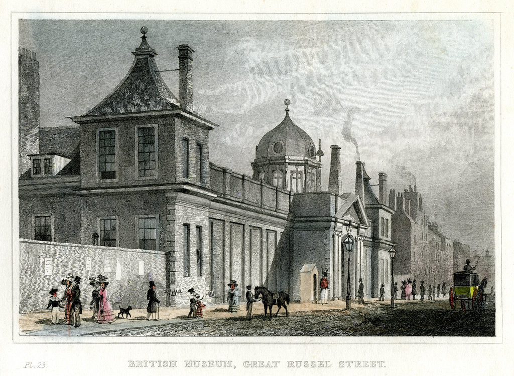 Detail of British Museum, Great Russell Street, London by Anonymous