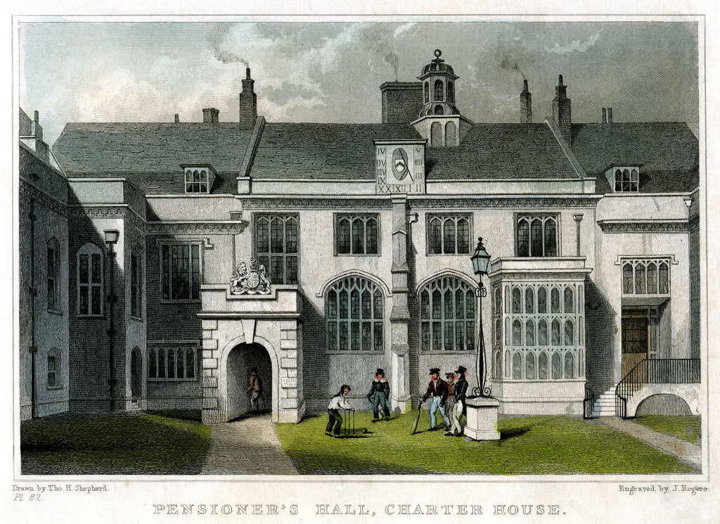 Detail of Pensioner's Hall, Charterhouse, London by J Rogers