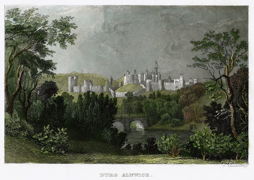 Detail of Alnwick Castle, Northumberland by L Kunstvortag