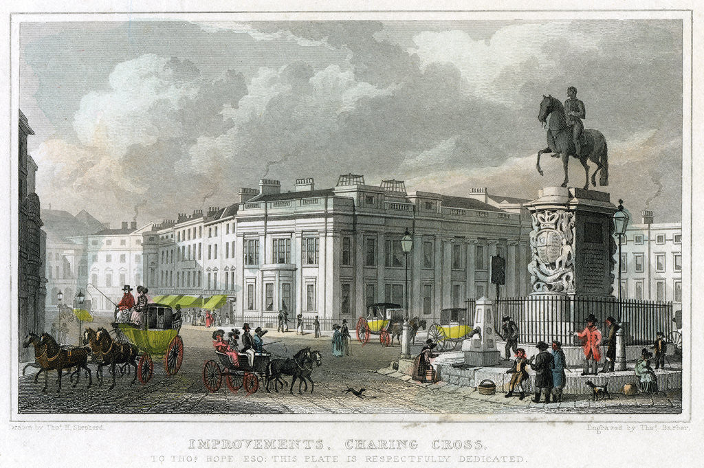 Detail of Improvements, Charing Cross, Westminster, London by Thomas Barber