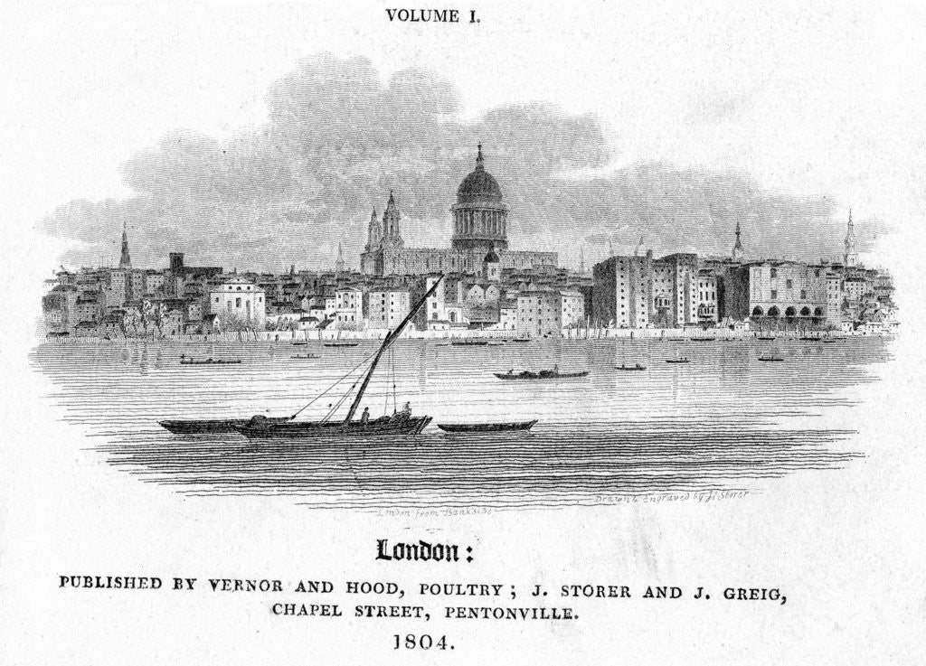 Detail of London by J Storer