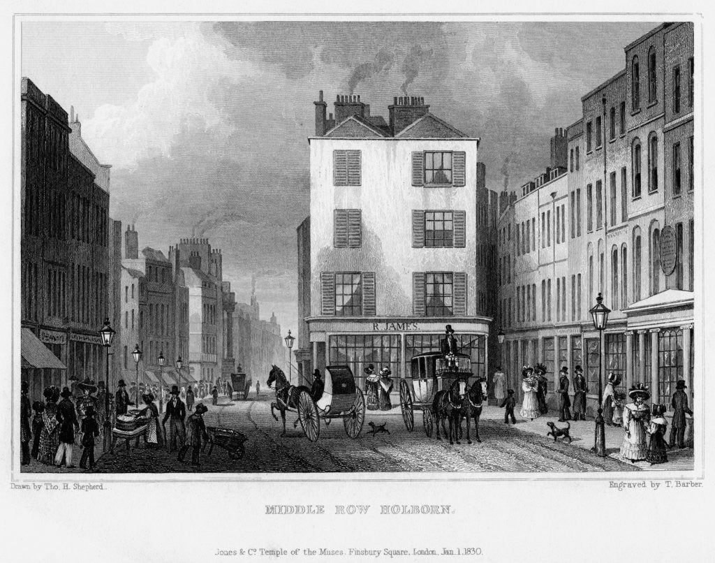 Detail of Middle Row, Holborn, London by Thomas Barber