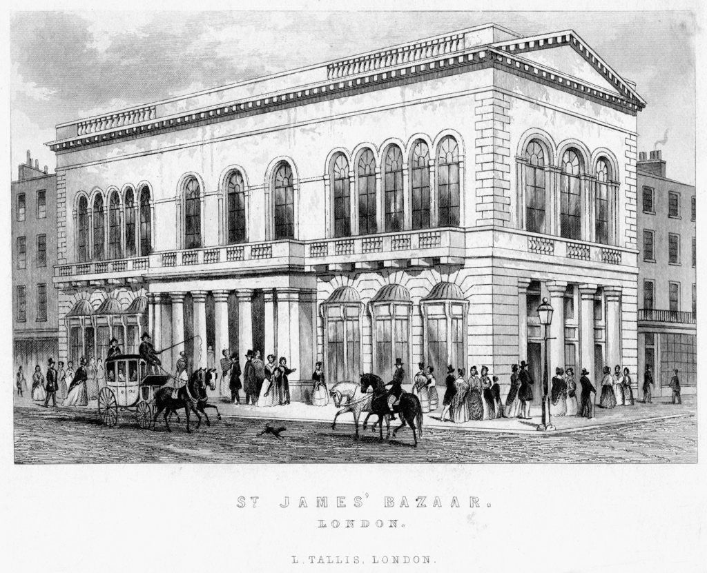 Detail of St James's Bazaar, Westminster, London by Anonymous