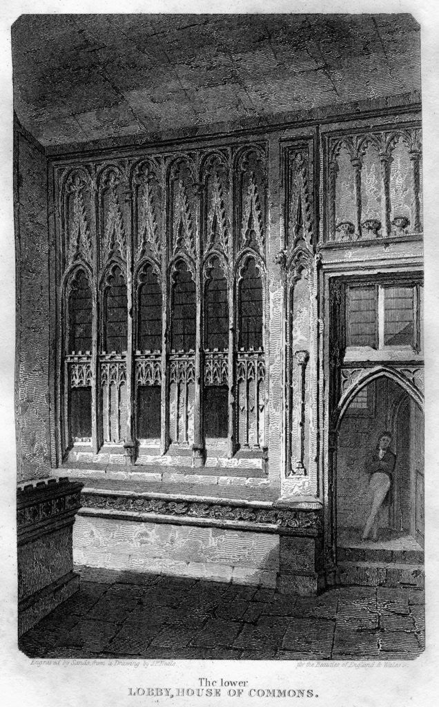 Detail of The Lower Lobby, House of Commons, Westminster, London by Sands