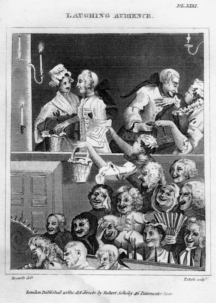 Detail of Laughing Audience by Thomas Clerk
