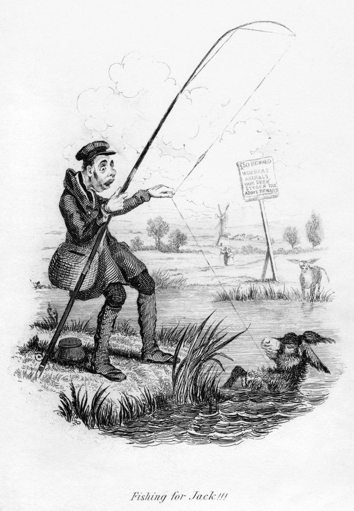 Detail of Fishing for Jack!!! by Anonymous