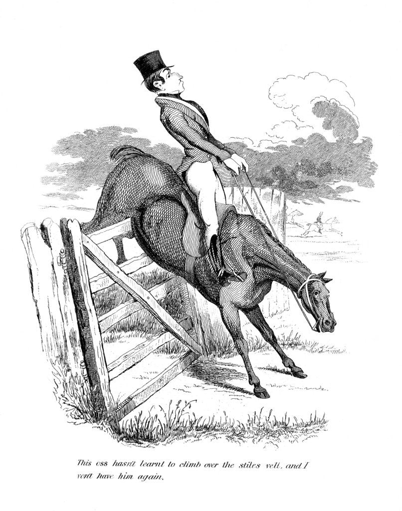 Detail of Equestrian cartoon by Anonymous