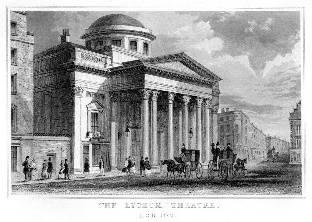 Detail of The Lyceum Theatre, Westminster, London by Anonymous