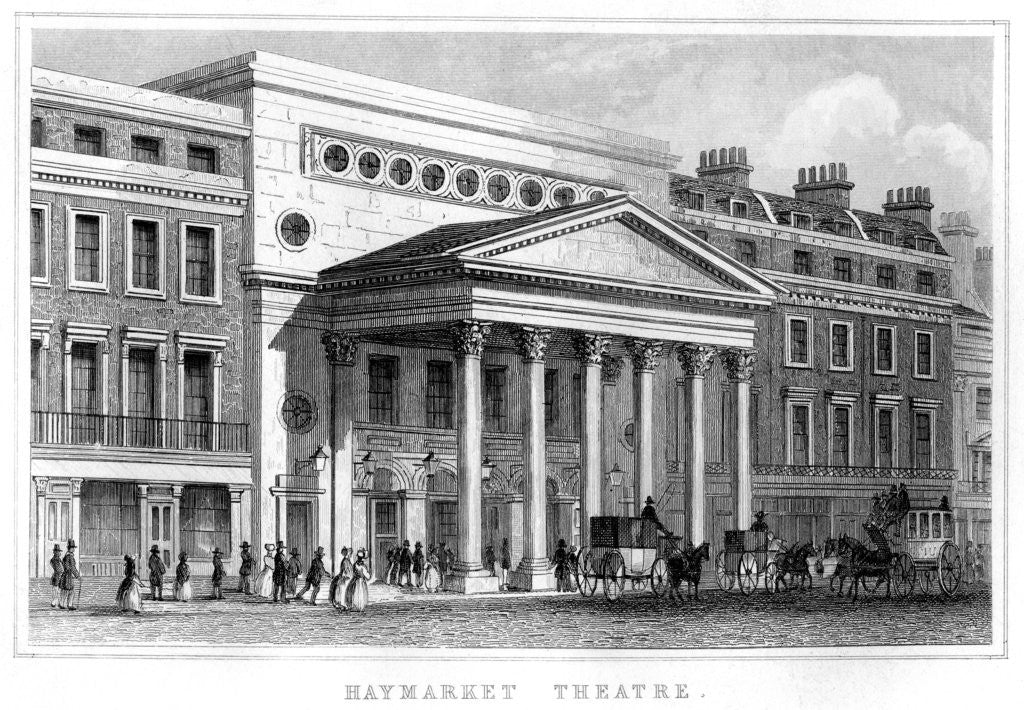 Detail of Haymarket Theatre, Westminster, London by Anonymous