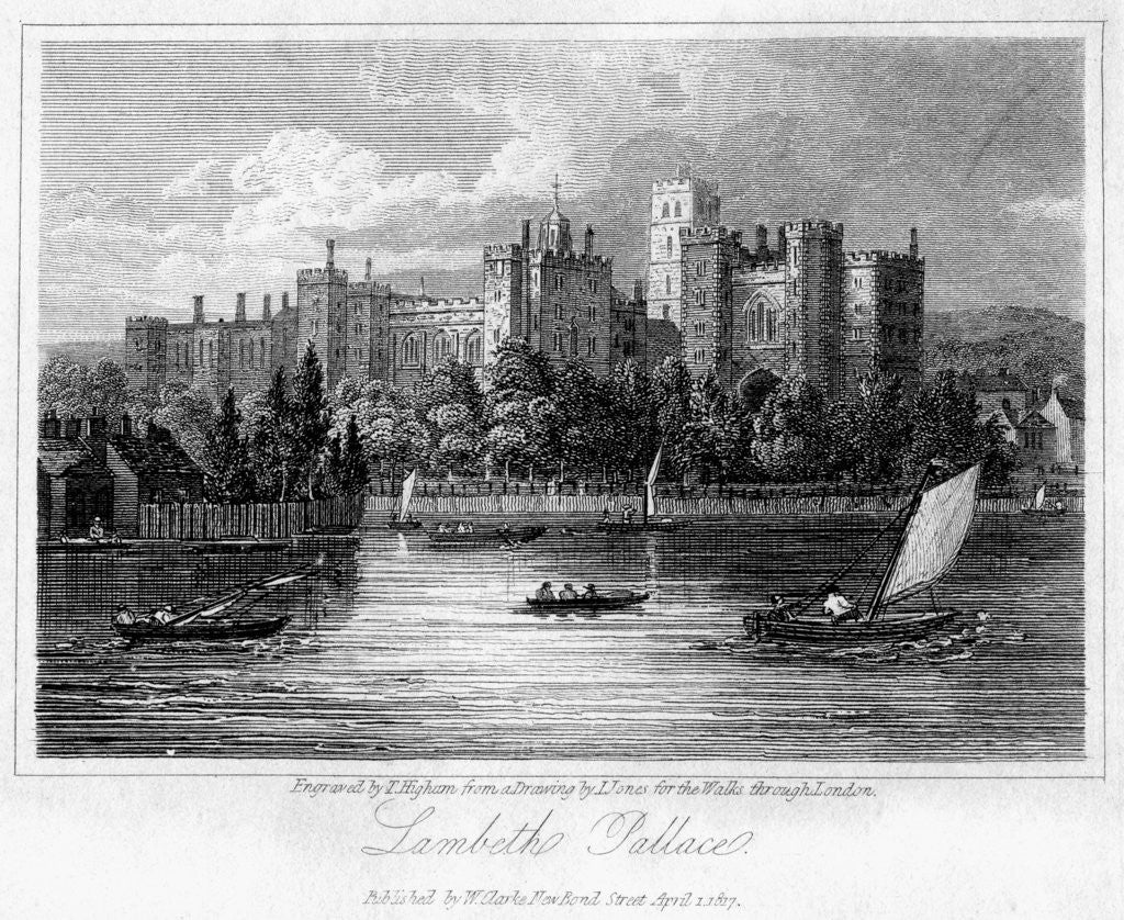 Detail of Lambeth Palace, London by Thomas Higham