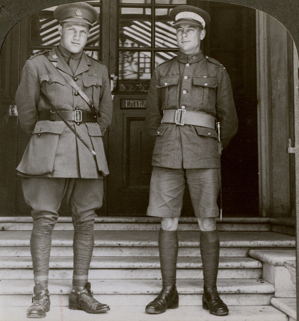 Detail of Captain MacDougall, DSO, and Cadet Mullin, two Canadian VCs, World War I by Realistic Travels Publishers