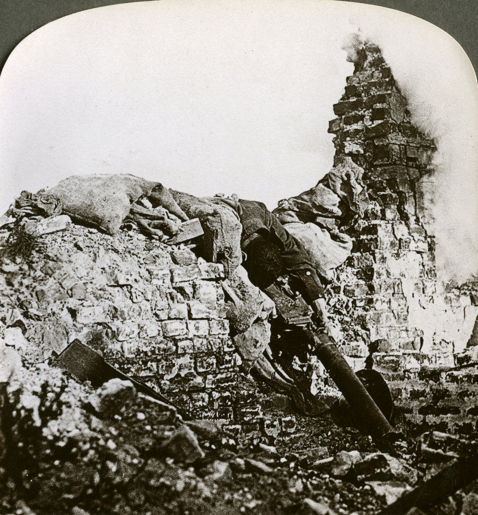 Detail of Knocked out German machine gun position, Monchy, Battle of Arras, World War I by Realistic Travels Publishers