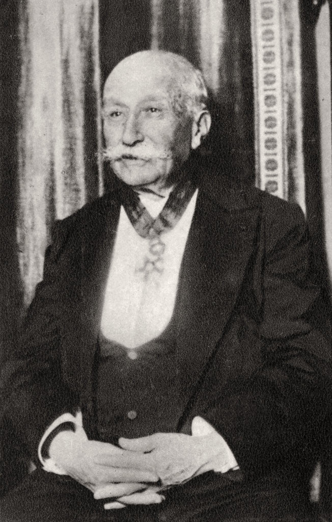 Detail of Clement Ader, French engineer and inventor by Anonymous