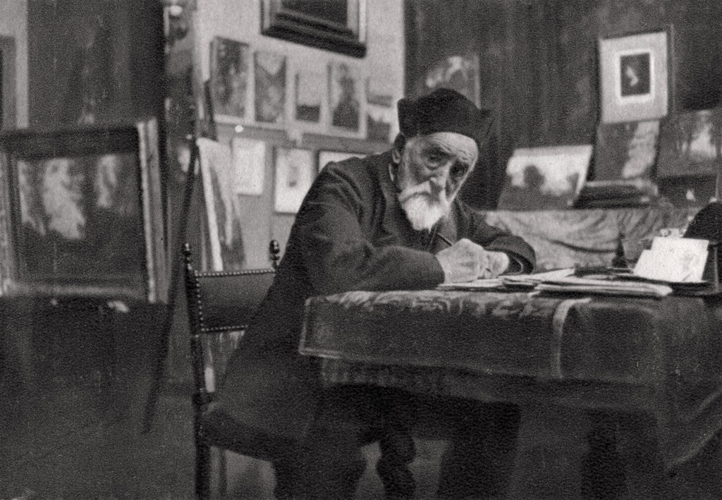 Detail of Henri-Joseph Harpignies, French artist by Anonymous