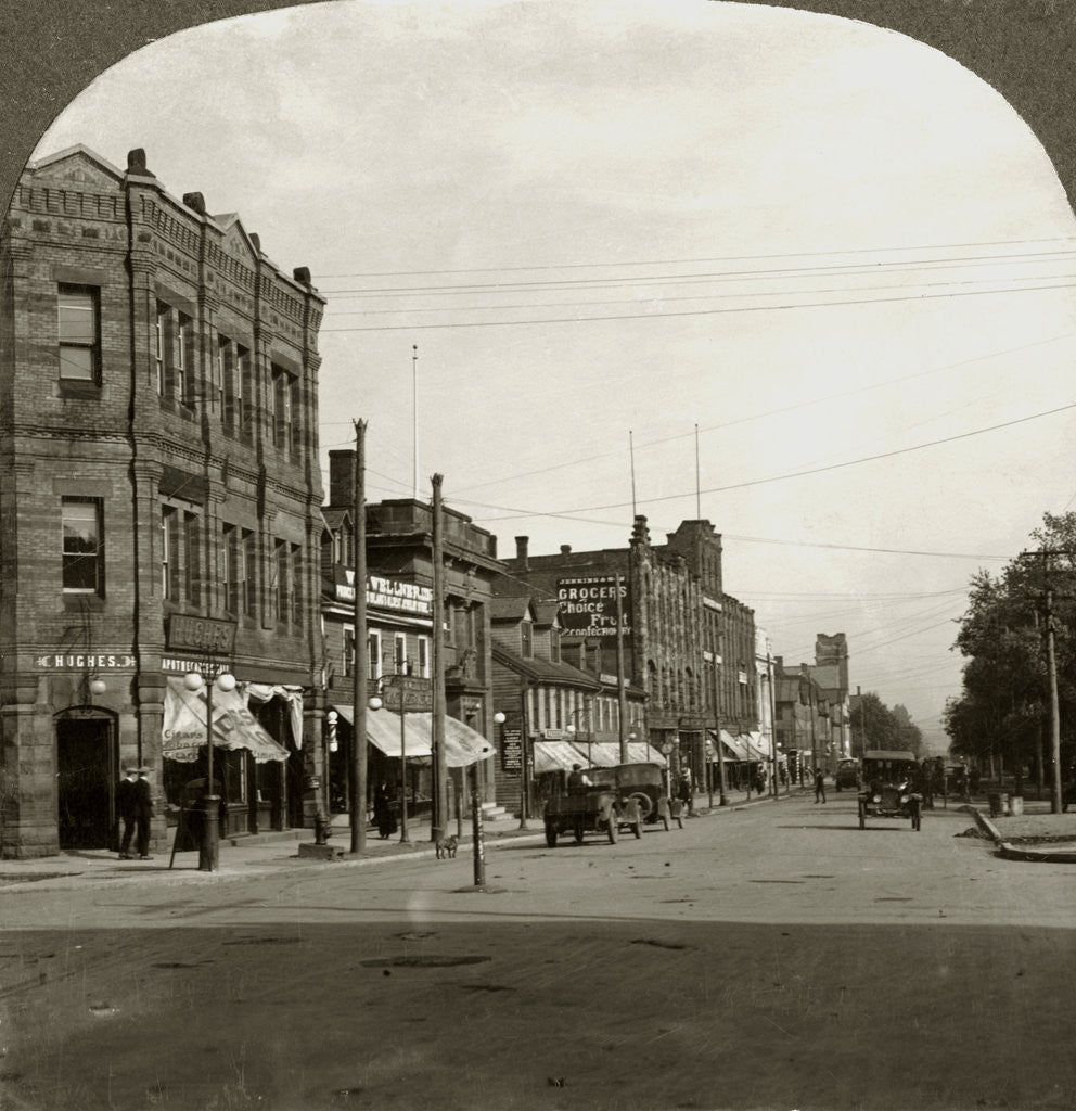 Detail of Grafton Street, Charlottetown, Prince Edward Island, Canada by Keystone View Company