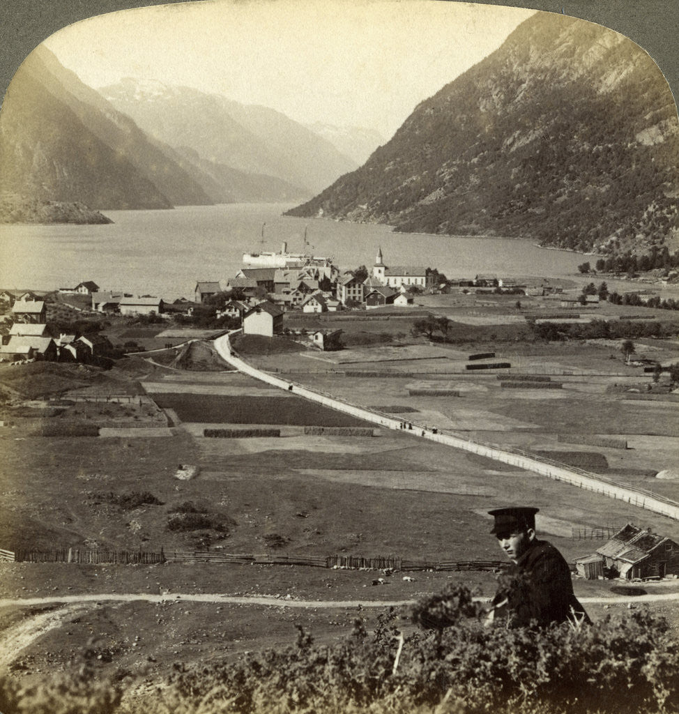 Detail of Odda, Hardangerfjord, Norway by Underwood & Underwood