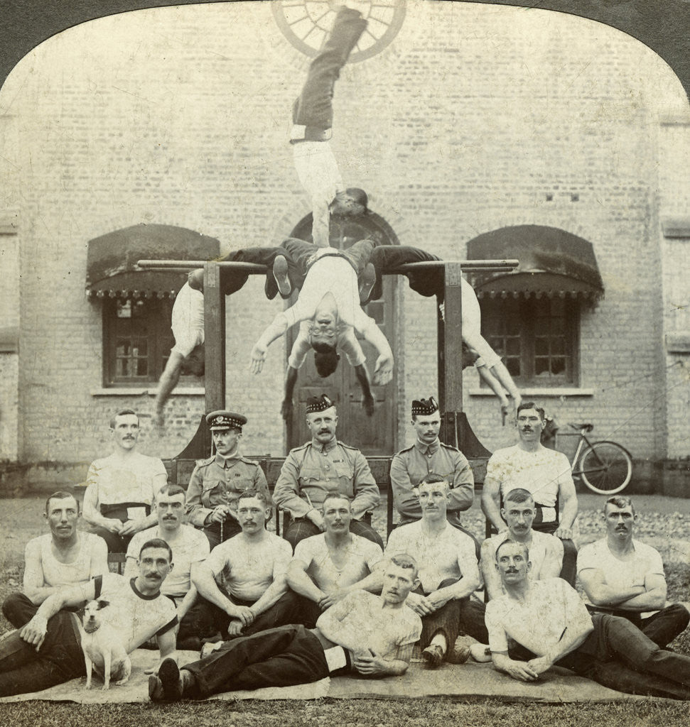 Detail of Guard of honour for the visit of the Prince of Wales by Underwood & Underwood