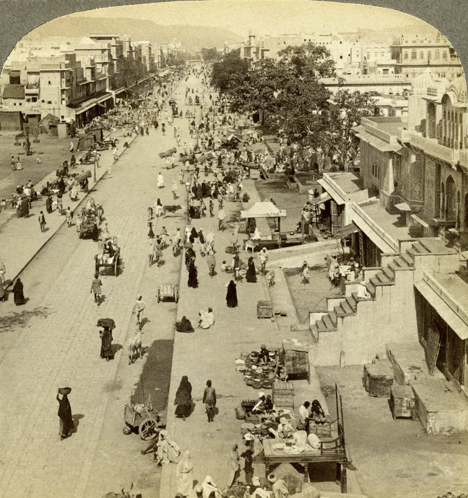 Detail of Jauhri Bazaar, Jeypore, Orissa, India by Underwood & Underwood