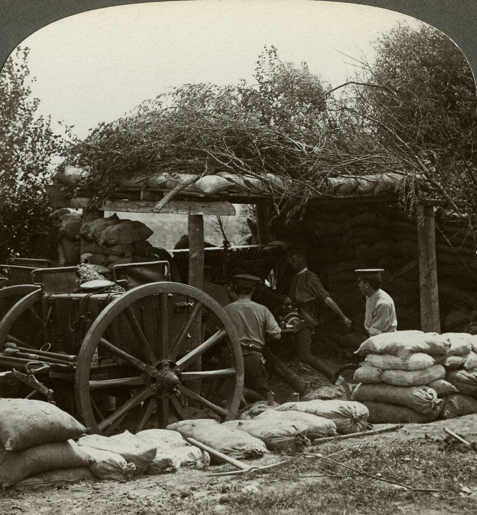 Detail of Artillery position, World War I by Realistic Travels Publishers
