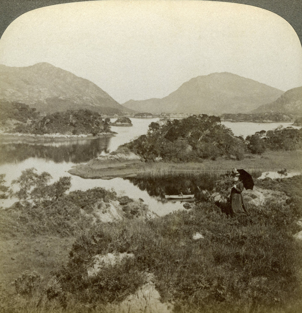 Detail of Islands and Upper Lake, Killarney, Ireland by Underwood & Underwood