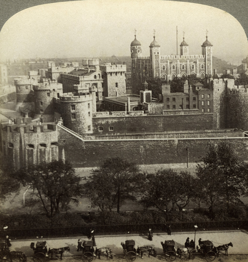 Detail of Tower of London by Underwood & Underwood
