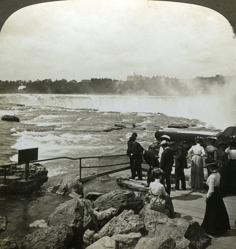 Detail of Terrapin Point, Goat Island, Niagara Falls, USA by HC White
