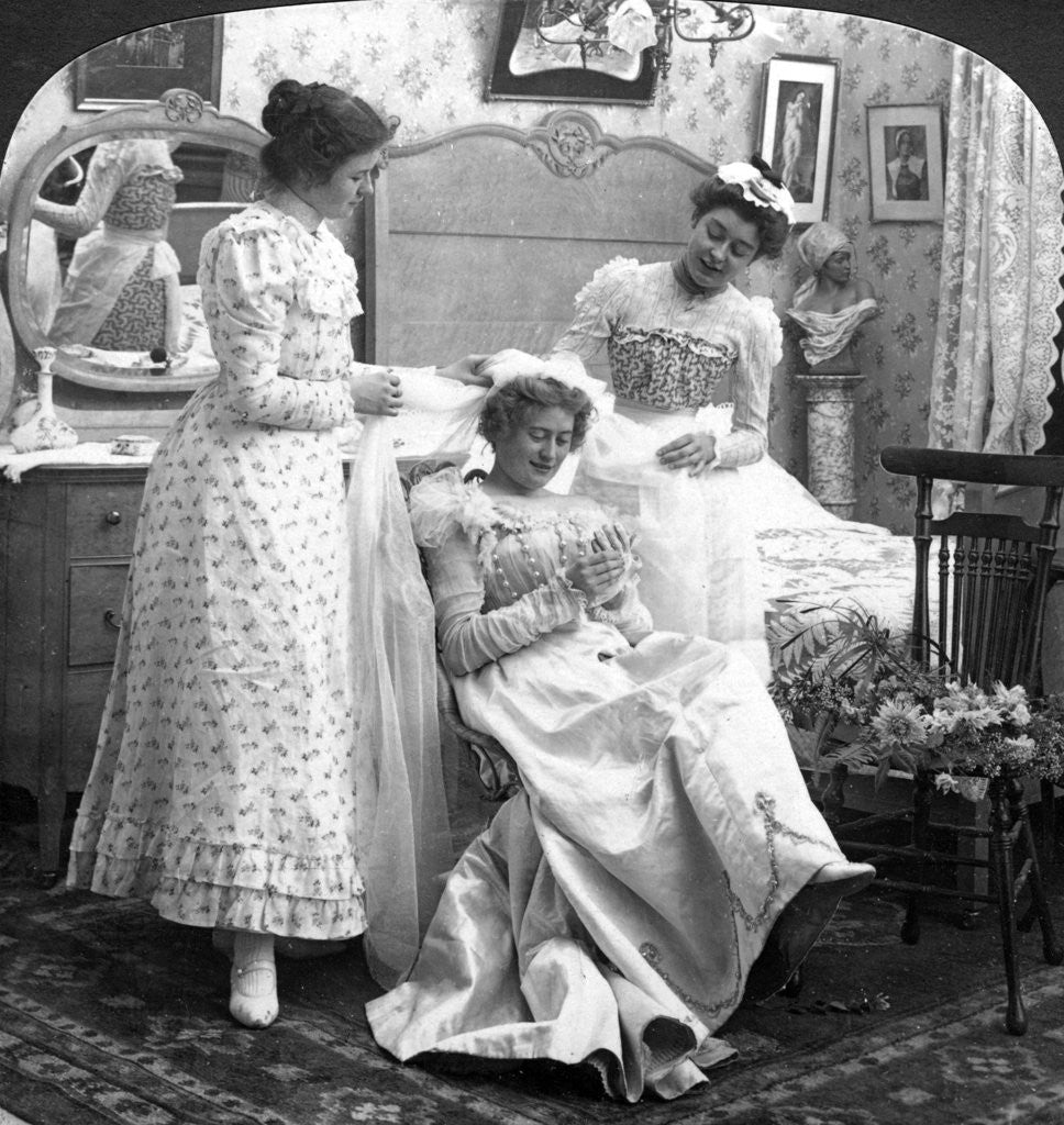 Detail of Placing the Bridal Veil by American Stereoscopic Company