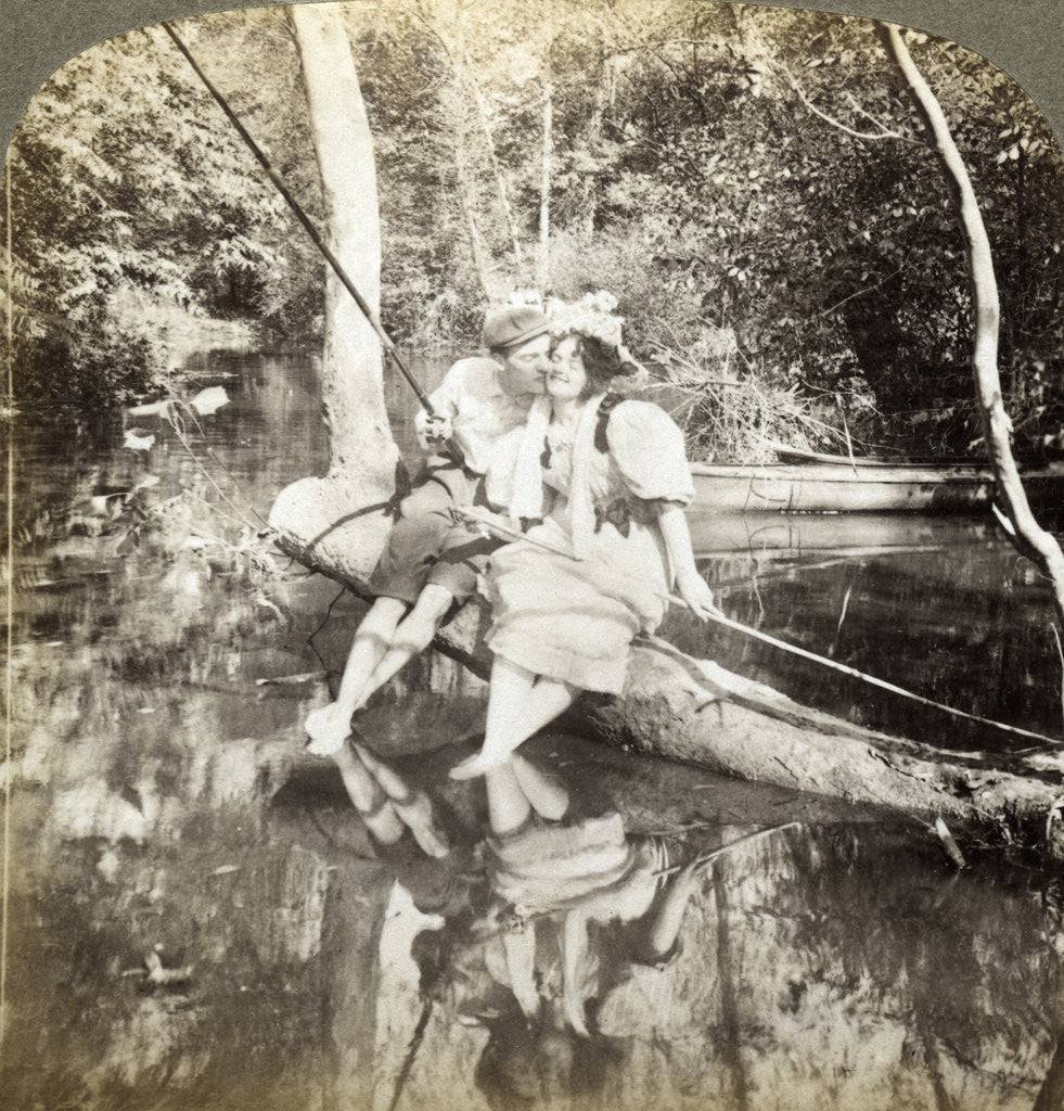 Detail of A Fishing Smack by Underwood & Underwood