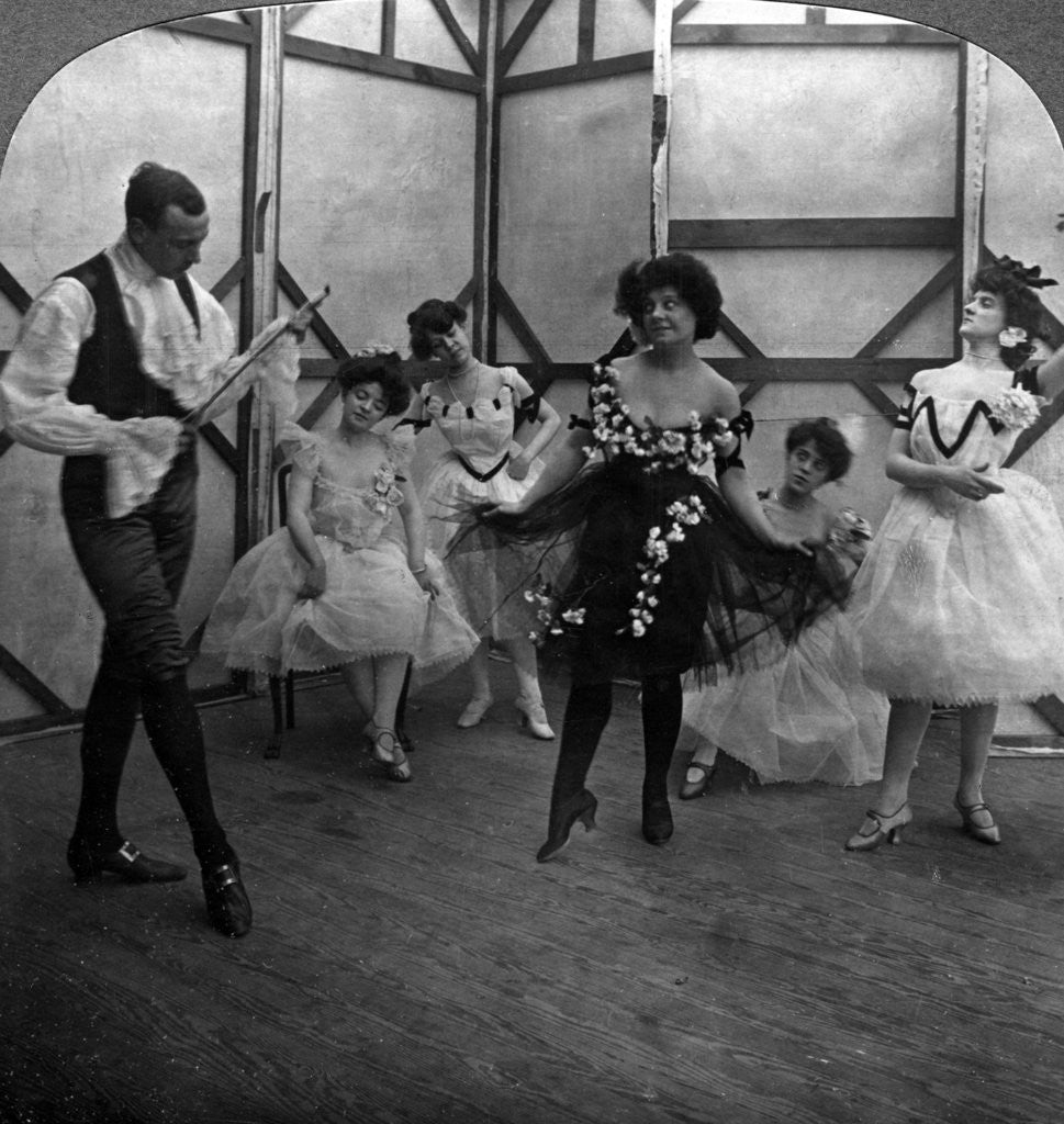 Detail of The School of the Ballet by American Stereoscopic Company