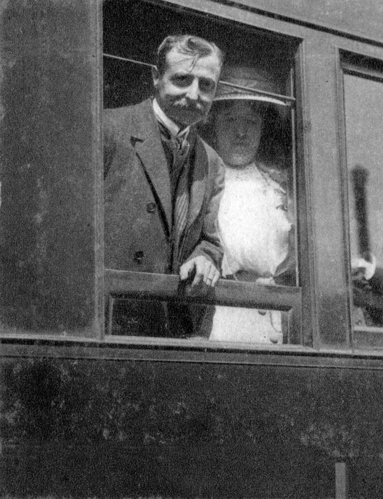 Detail of Louis Bleriot, pioneering French aviator by Anonymous