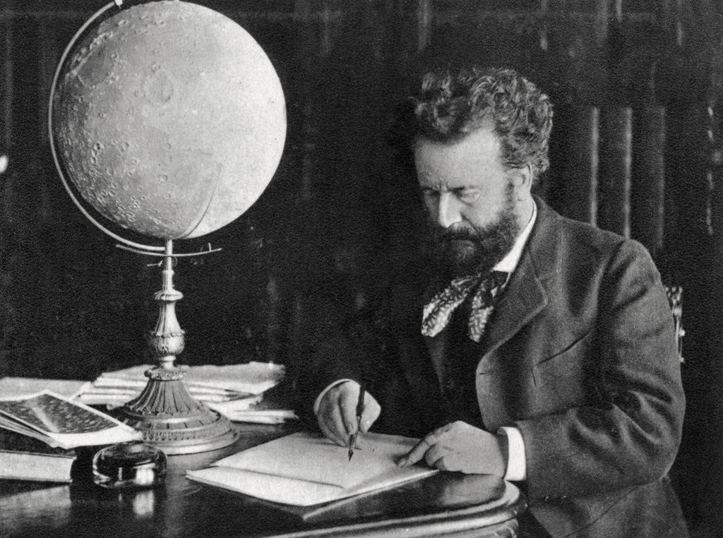 Detail of Camille Flammarion, French astronomer and author by Anonymous