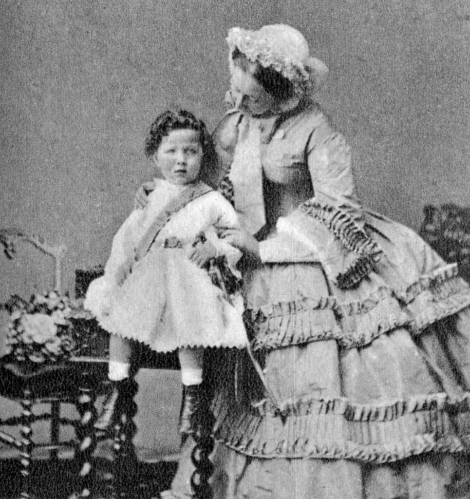 Detail of Louis Napoleon, Prince Imperial, as a young child by Anonymous