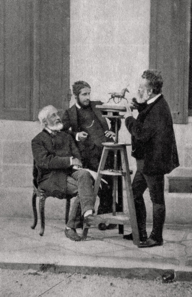 Detail of Jean Louis Ernest Meissonnier, French painter and sculptor by Anonymous