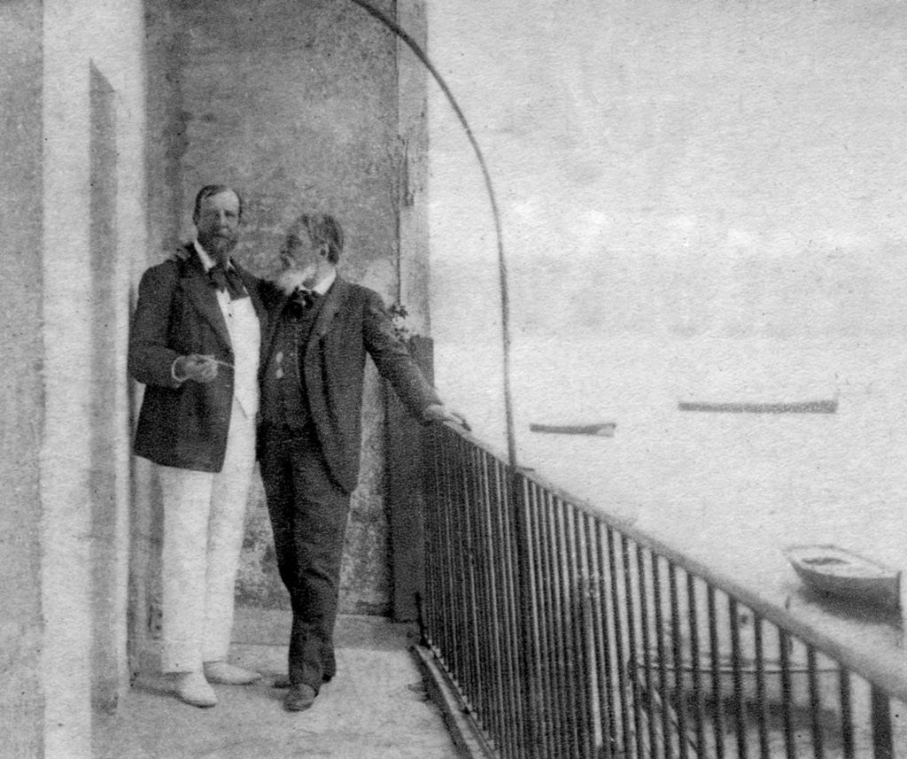 Detail of Paul Deroulede, French author and politician and Jean Mounet-Sully, French actor by Anonymous