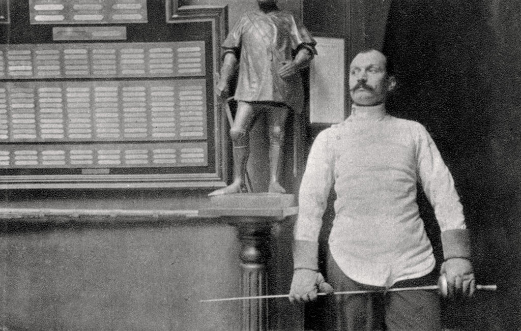Detail of Alphonse Kirchoffer, French fencer by Anonymous