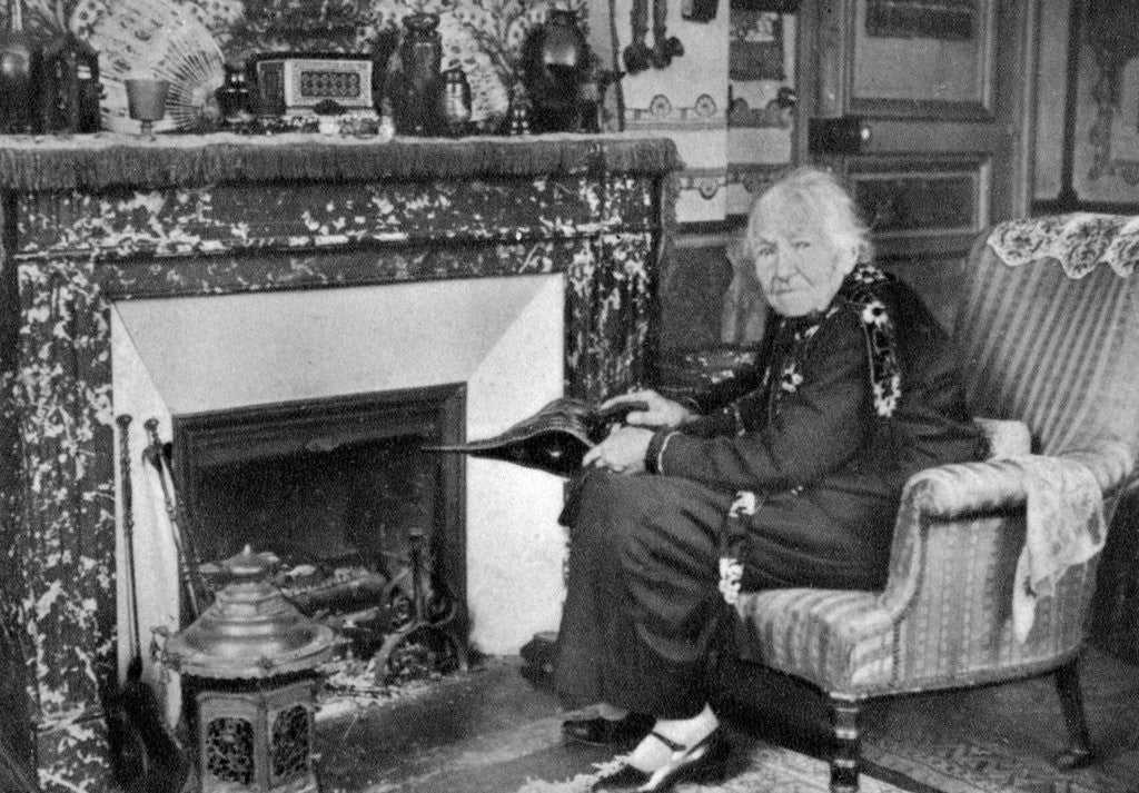 Detail of Juliette Adam, French author and feminist by Anonymous