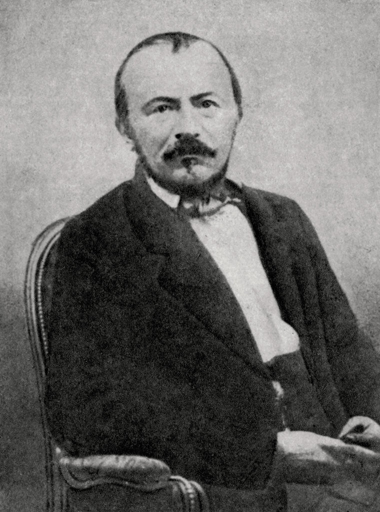 Detail of Gerard de Nerval, French poet by Anonymous