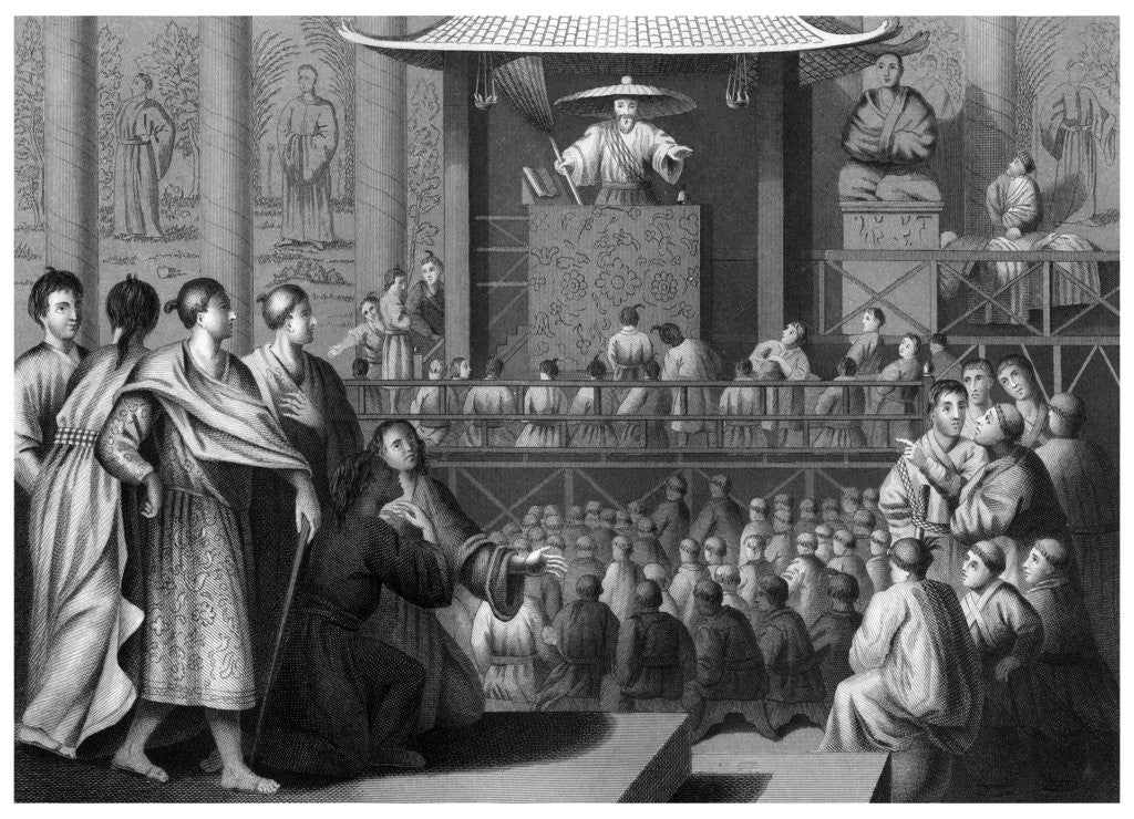 Detail of A Japanese Preacher by R Young