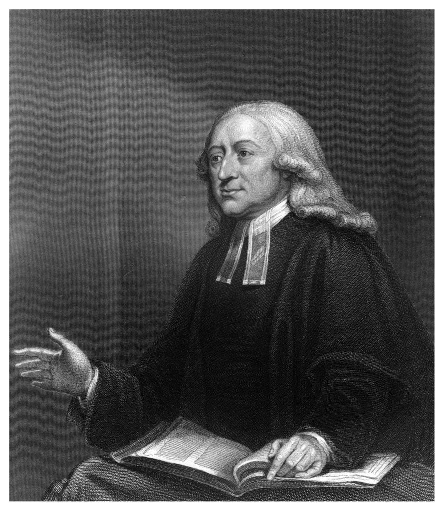Detail of John Wesley, 18th century English non-conformist preacher by W Holl