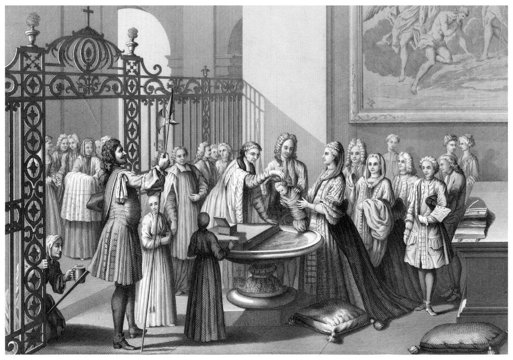 Detail of Baptism According to the Church of Rome by Andrew Thomas